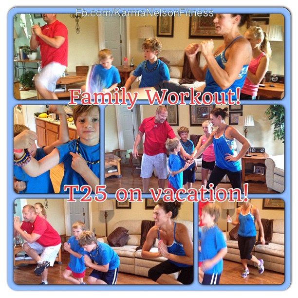 Our family of 5 stays healthy by working out together!