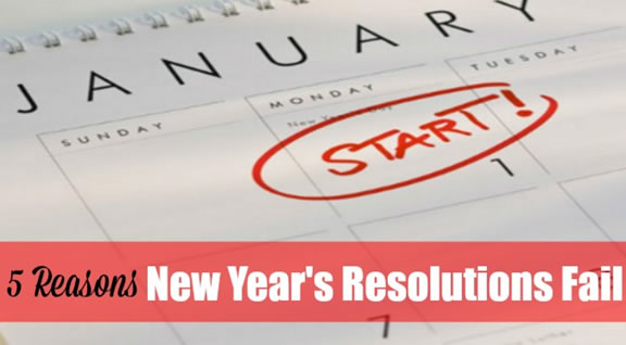 5 Reasons New Year’s Resolutions Fail