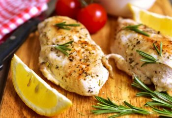 Chicken Breast Baked With Rosemary.