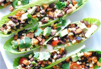 Vegetarian Mexican Salad Boats